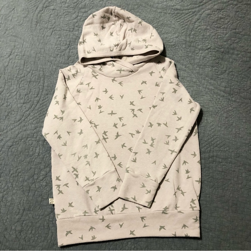 CHILDHOODS Trademark Hoodie Birds on Mushroom • Unisex 7/8
